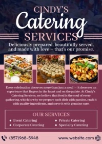Cindy's Catering Services Offer A4 template