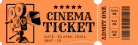 Cinema Ticket Ads Email Header template