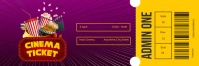 CINEMA TICKET Banner 2' × 6' template