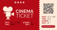 cinema ticket template design Facebook Shared Image