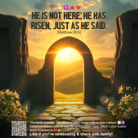 Schwarz Easter Celebration Instagram Post Template