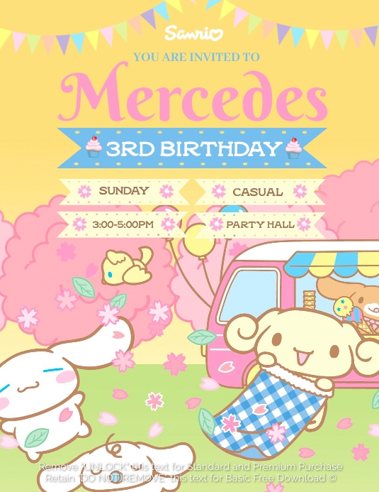 Cinnamoroll Pamflet (Letter AS) template