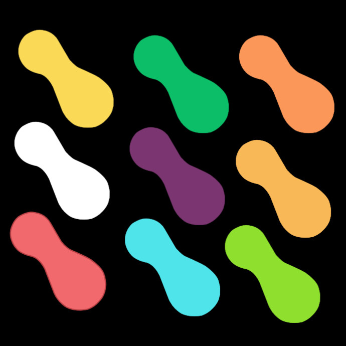 circle hunt color Logo template