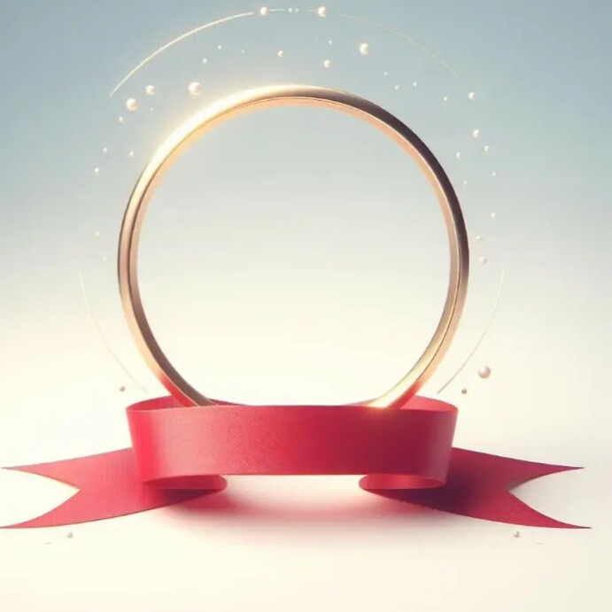 Building Ribbons Instagram Circle ribbon Template | PosterMyWall