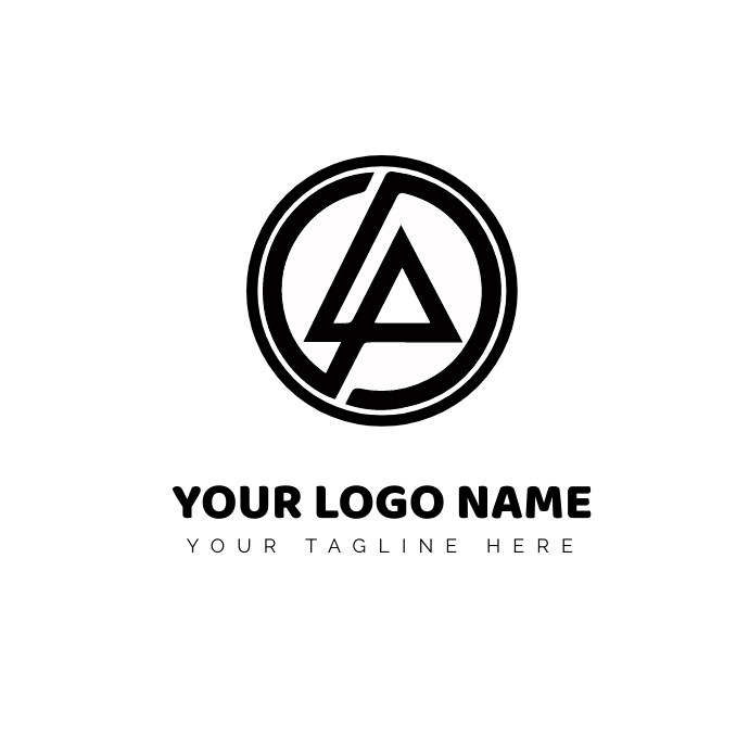 CIRCULAR & TRIANGULAR BUSINESS & COMPANY LOGO template