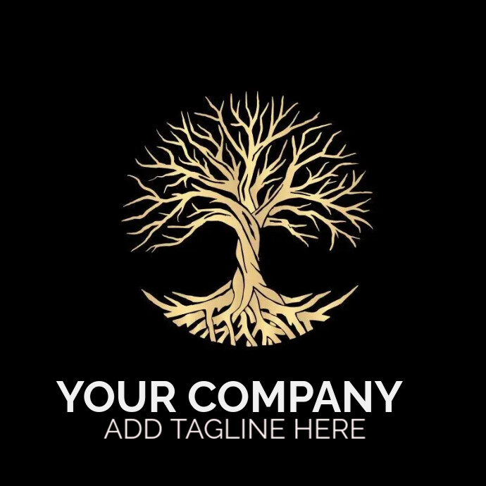 Circular tree logo with roots Template | PosterMyWall