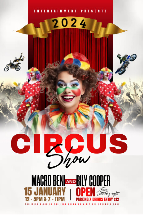 Circus poster Template | PosterMyWall