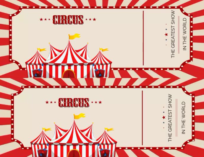 Circus Tickets Template PosterMyWall Circus Tickets Template PosterMyWall