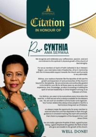 Citation Design Template A3