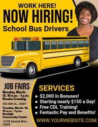 Driver hiring flyer Template | PosterMyWall
