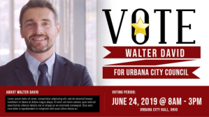 City Council Vote for Me Banner Facebook-covervideo (16:9) template