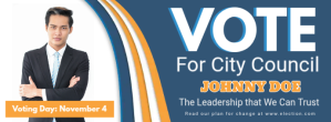 City Council Vote for Me Facebook Banner template