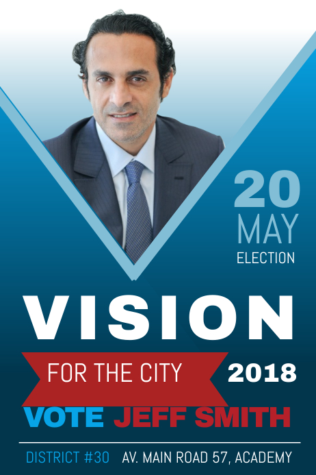 City Election Campaign Poster Template Postermywall