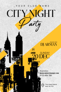 City Night Template Poster