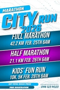 City of Run 2026 Poster template