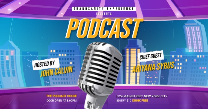 City Podcast Imagem partilhada do Facebook template