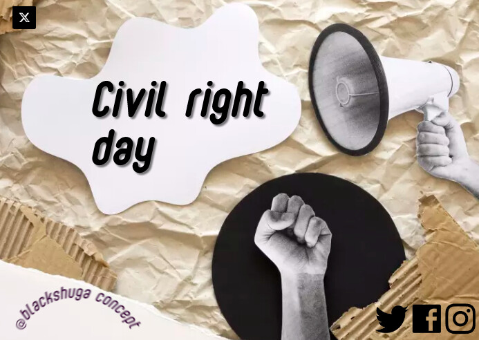 Civil Right Day Template | PosterMyWall