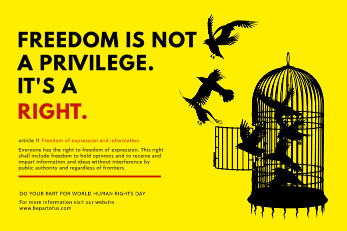 Civil Rights Flyer Examples Civil Rights Freedom Poster Template | PosterMyWall
