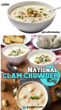 Clam Chowder day Indaba yaku-Instagram template