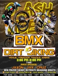 Clash Legends Bmx vs Dirt Biking Flyer (US Letter) template