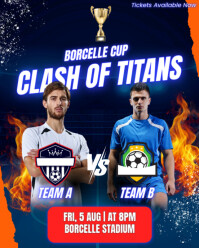 Clash of Titans TEAM A VS TEAM B Instagram Portrait template