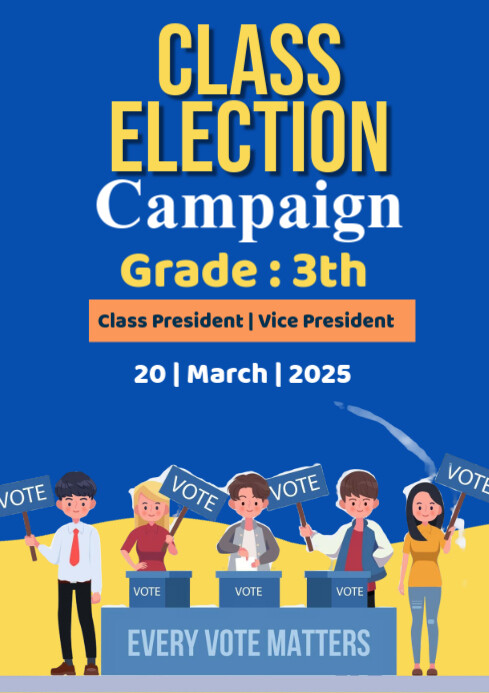 Copy of Class election campaign | PosterMyWall
