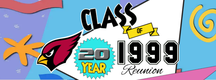 class of 1999 reunion Copertina Facebook template