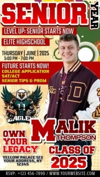 Class of 2025 – Senior Year Kickoff Celebration Instagram Reel template