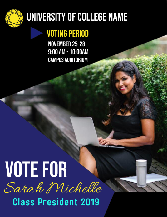 Class President Template PosterMyWall