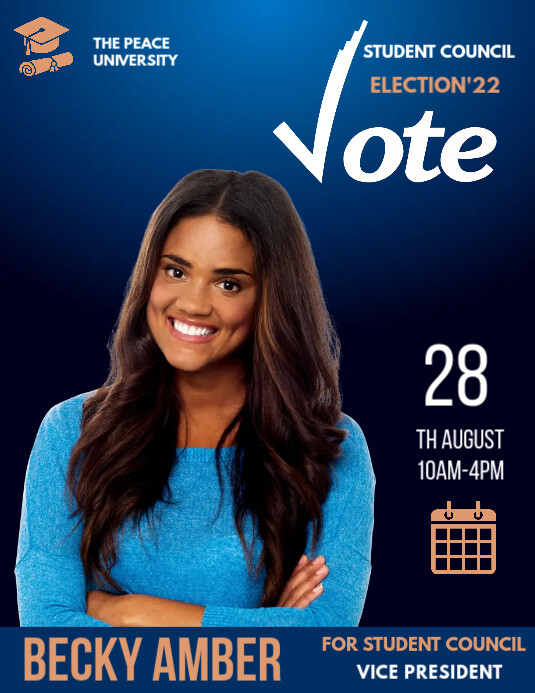 class president election Template PosterMyWall