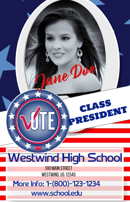 Class President Template PosterMyWall