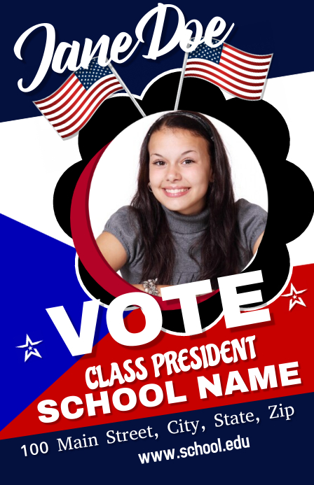 Class President Template PosterMyWall