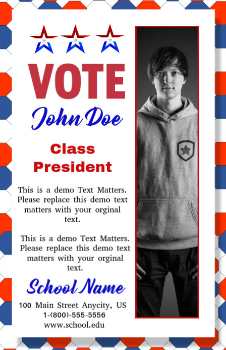 Class President Template PosterMyWall