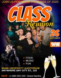 Class Reunion Ad Flyer (Letter pang-US) template