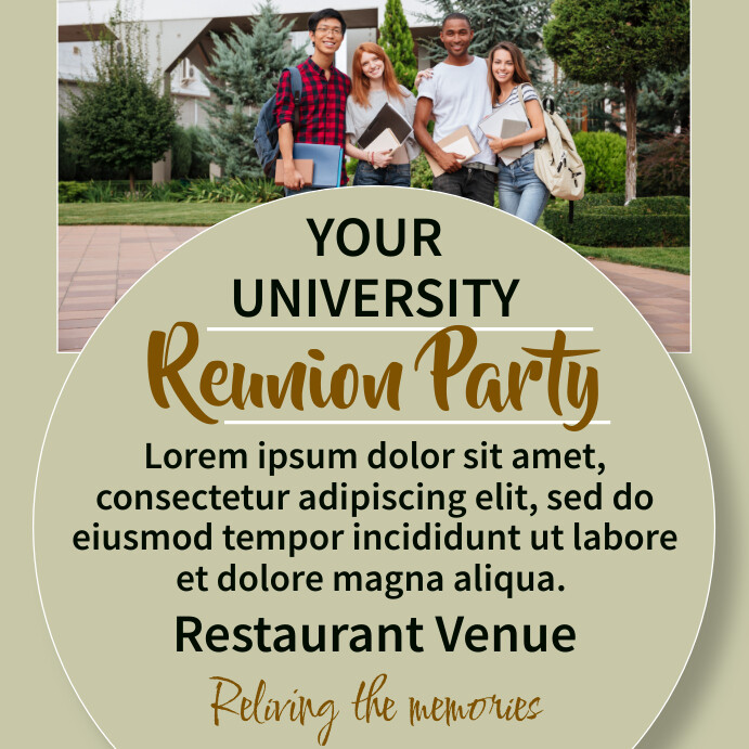 Class Reunion Template | PosterMyWall