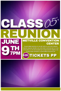 210 Reunion Flyer Customizable Design Templates Postermywall