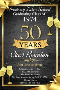 Class Reunion Poster template