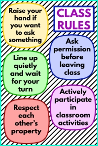 Classroom Rules School Poster Template | PosterMyWall