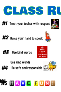 classroom rules template