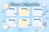 class schedule template, 海报