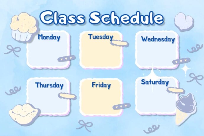 class schedule template, Iphosta