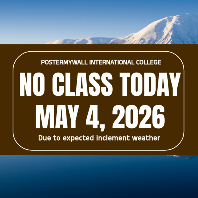 Class suspension School Closure Announcement Instagram Post design ...