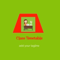 School timetable logo design template | PosterMyWall
