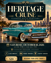 Nero Classic Auto Festival Instagram Portrait Template