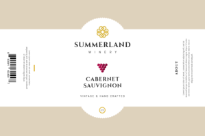 Classic Beige Winery Label Etiket template