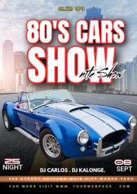 classic car show A5 template