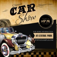 Classic Car Show Message Instagram template