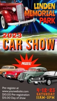 classic car show Digital Display Ad template