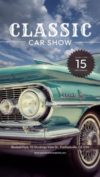 Classic Car Show Instagram Story Video template