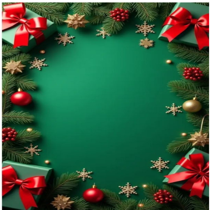 Classic Christmas frame Template | PosterMyWall